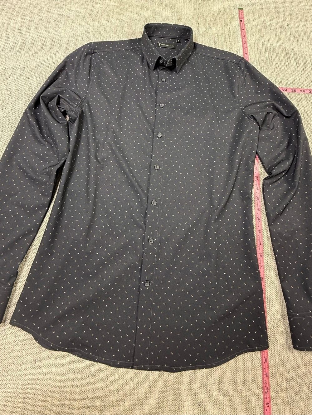 American Tall Men's Long Sleeve Button-Up Shirt Medium Tall